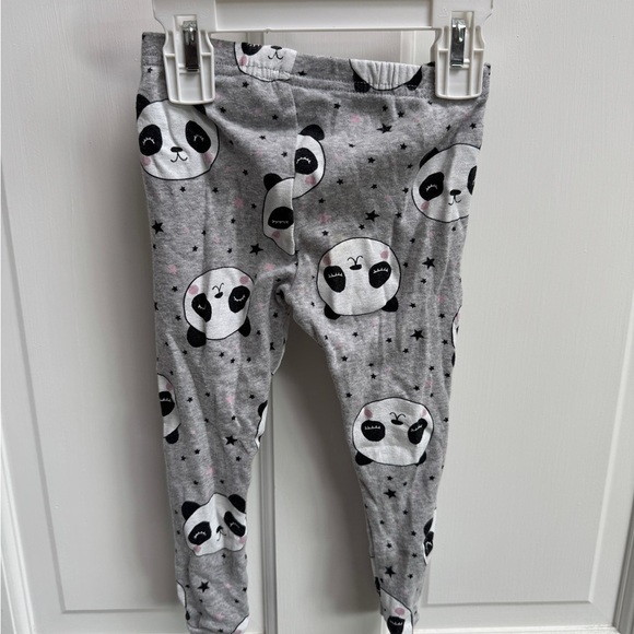Simple Joys by Carter's 24M Girls Gray Panda Print Pajama Bottoms Pants - Picture 4 of 5